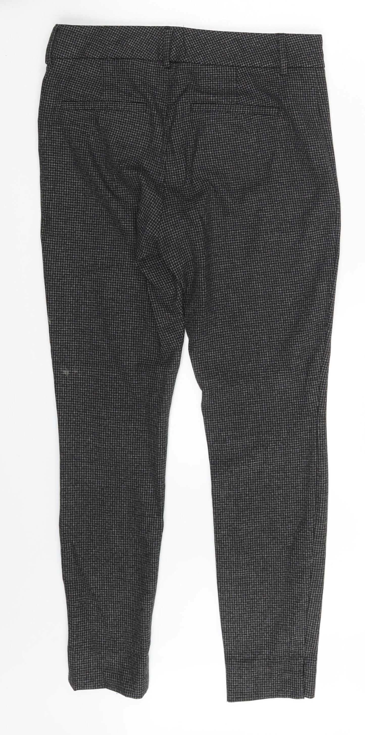 NEXT Womens Black   Chino Trousers Size 8 L26 in