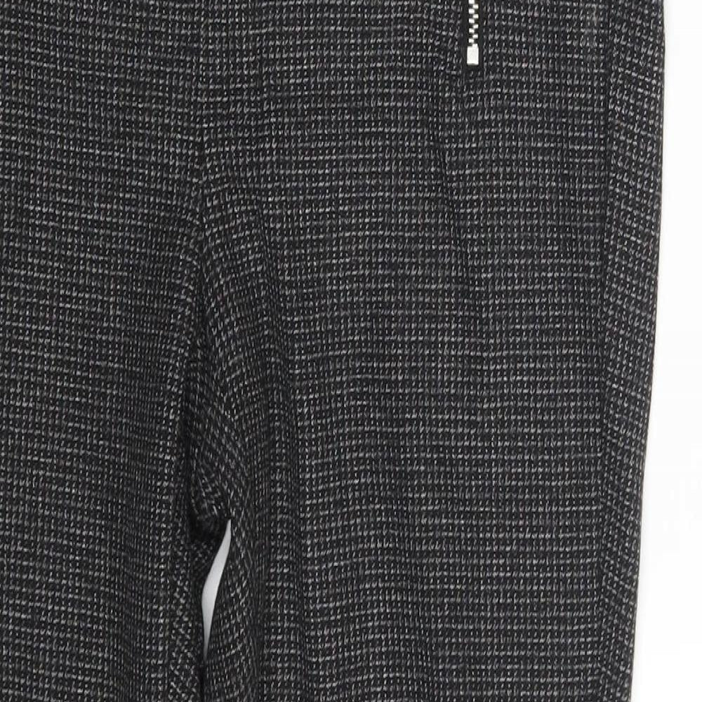 NEXT Womens Black   Chino Trousers Size 8 L26 in