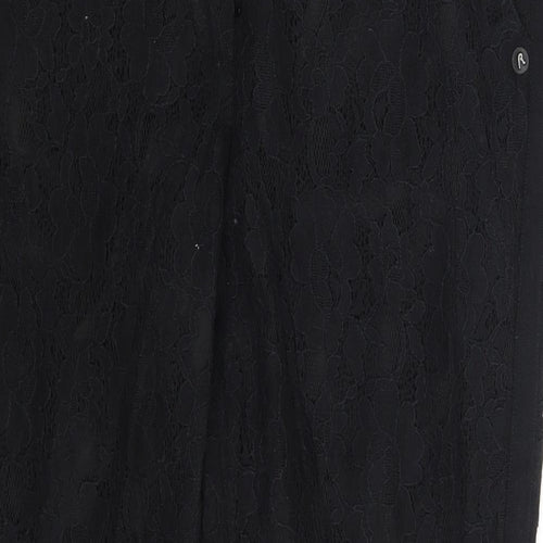 Replay Womens Black Floral  Capri Trousers One Size L25 in