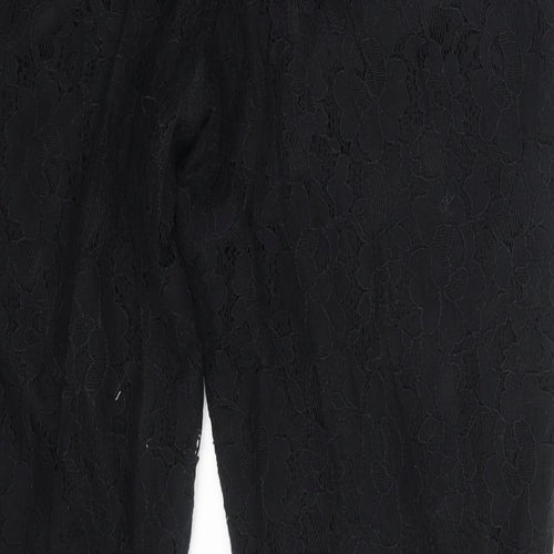 Replay Womens Black Floral  Capri Trousers One Size L25 in