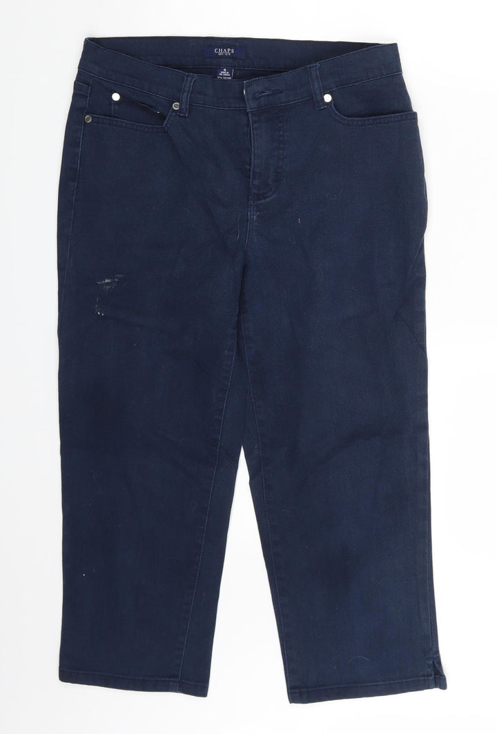 Chaps Womens Blue Denim Cut-Off Shorts Size 6