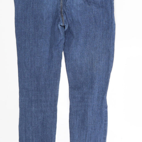 PRETTYLITTLETHING Womens Blue  Denim Jegging Leggings Size 6 L27 in