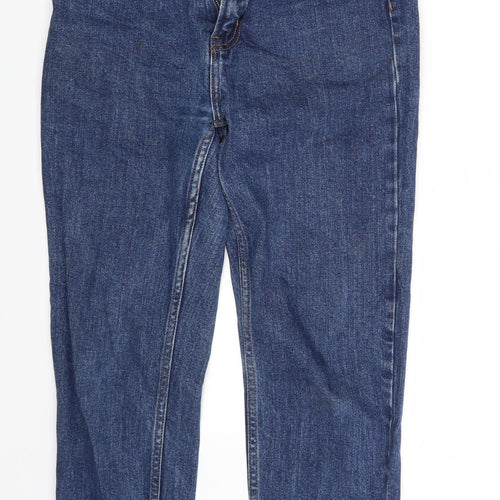Denim Co. Womens Blue  Denim Cropped Jeans Size 10 L26 in