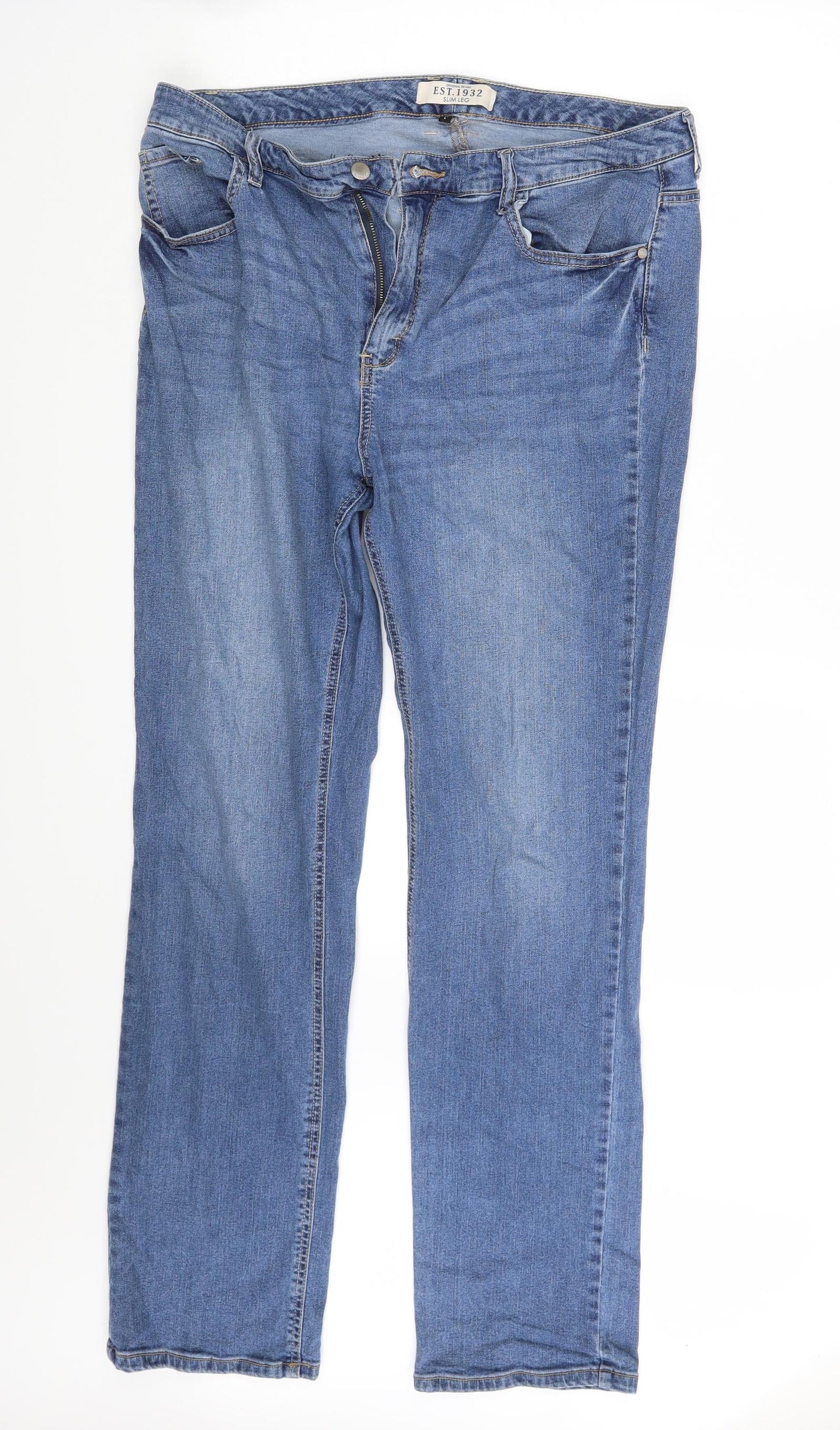 South Womens Blue  Denim Straight Jeans Size 18 L31 in