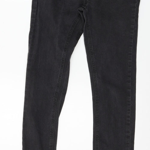 Denim & Co. Womens Grey  Denim Skinny Jeans Size 10 L29 in