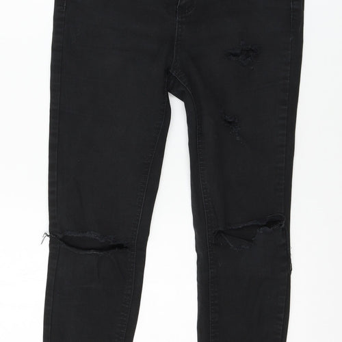 New Look Womens Black  Denim Skinny Jeans Size 10 L23 in