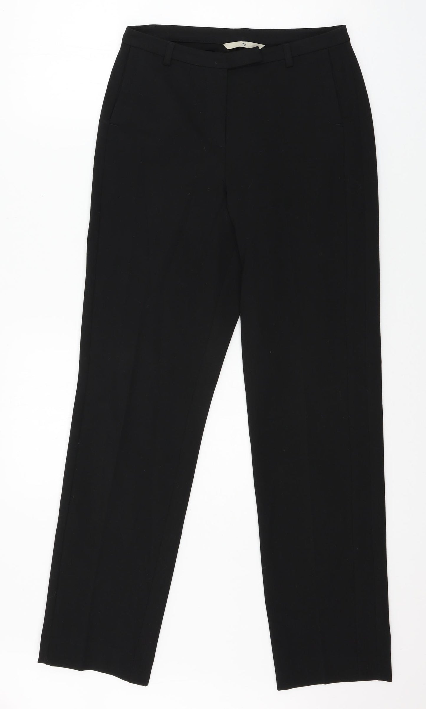 TU Womens Black   Trousers  Size 8 L30 in