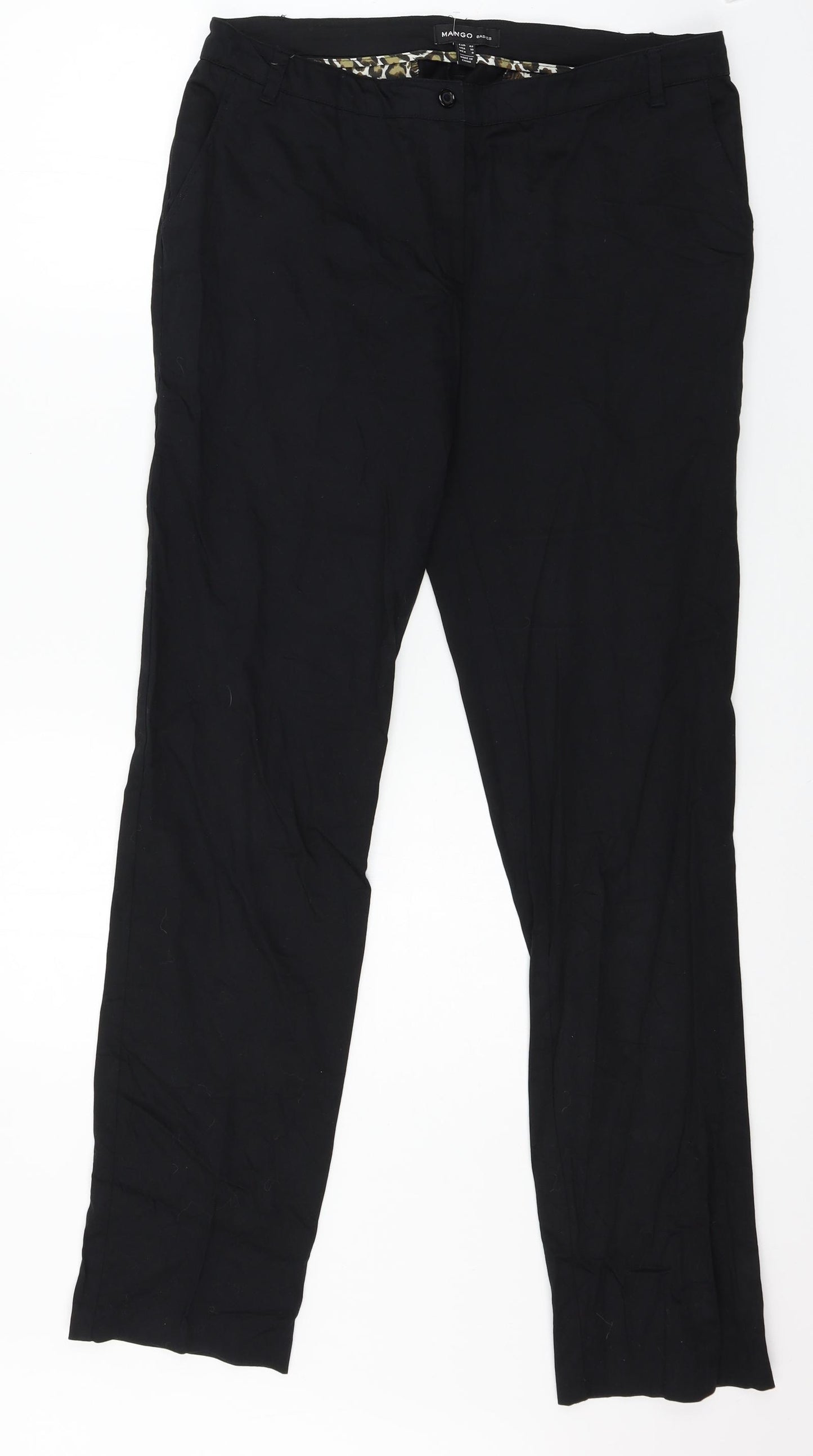 Mango Womens Black   Trousers  Size 14 L32 in