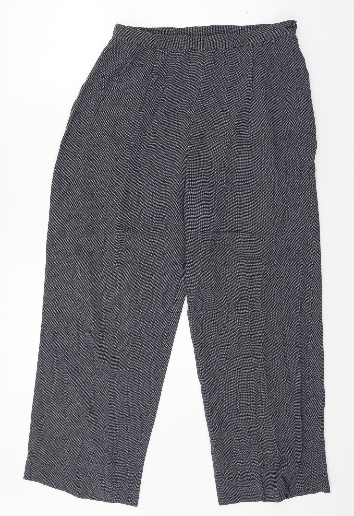 Jaeger Womens Blue Polka Dot  Trousers  Size 12 L25 in