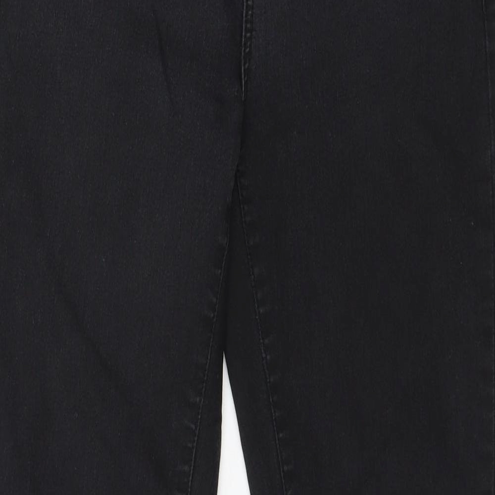 Denim & Co. Womens Grey  Denim Skinny Jeans Size 10 L28 in