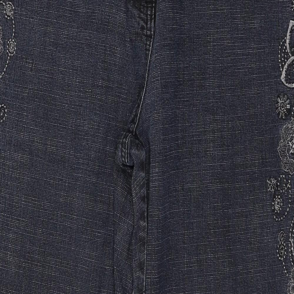 Bonmarché Womens Blue  Denim Straight Jeans Size 14 L27 in
