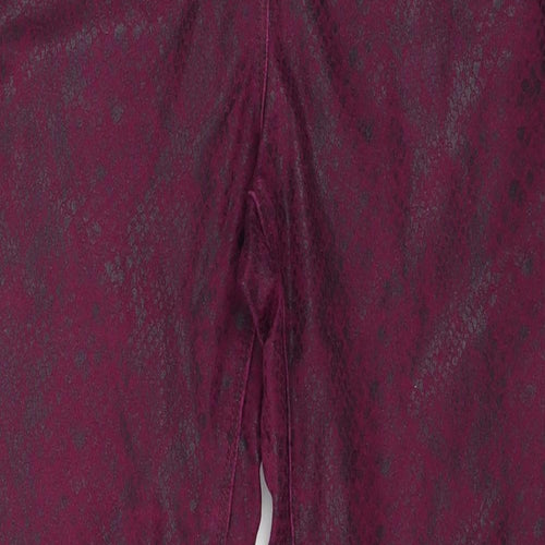 NEXT Womens Purple Animal Print Denim Jegging Jeans Size 8 L26 in