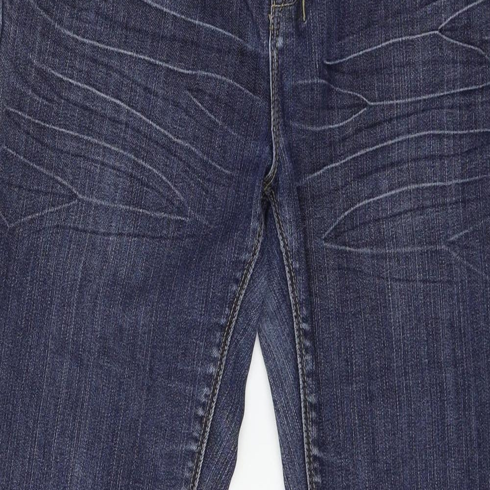 YESYES Womens Blue  Denim Straight Jeans Size 14 L27 in