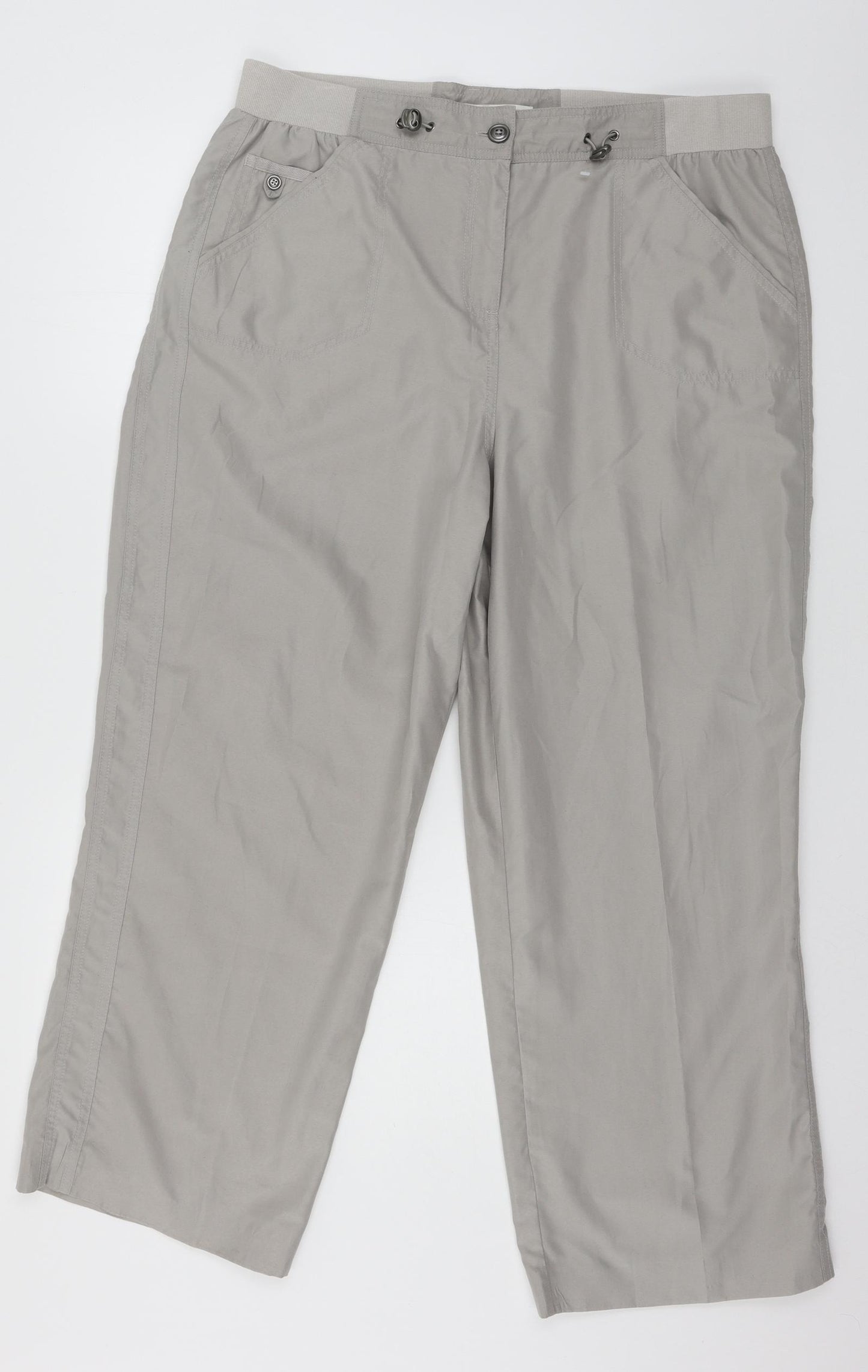 BHS Womens Grey   Jogger Trousers Size 18 L27 in