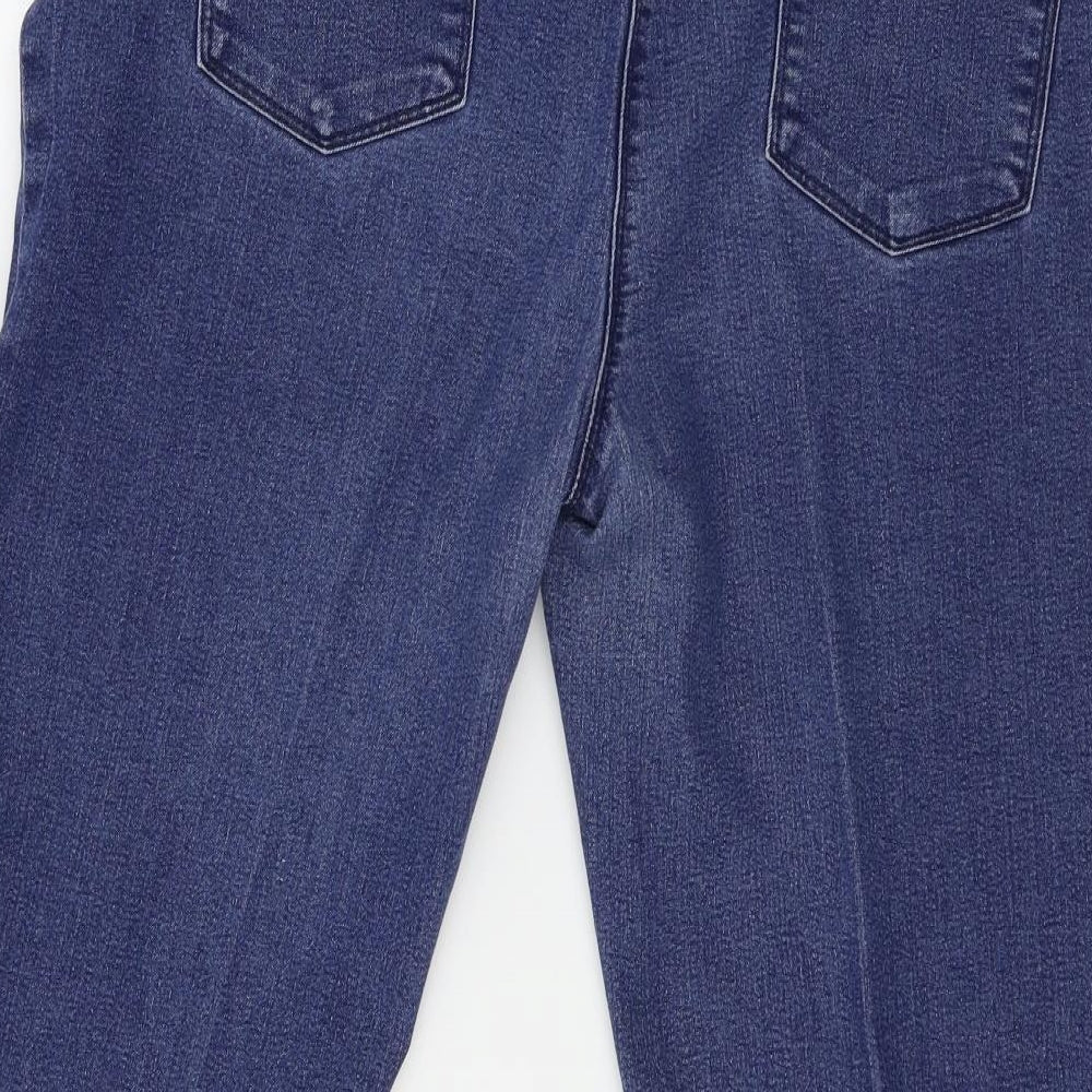 Preworn Womens Blue  Denim Cropped Jeans Size 16 L24 in