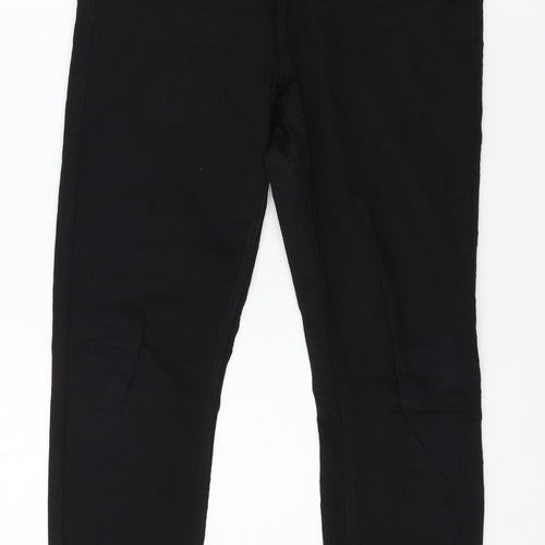Preworn Womens Black  Denim Skinny Jeans Size 30 in L28 in