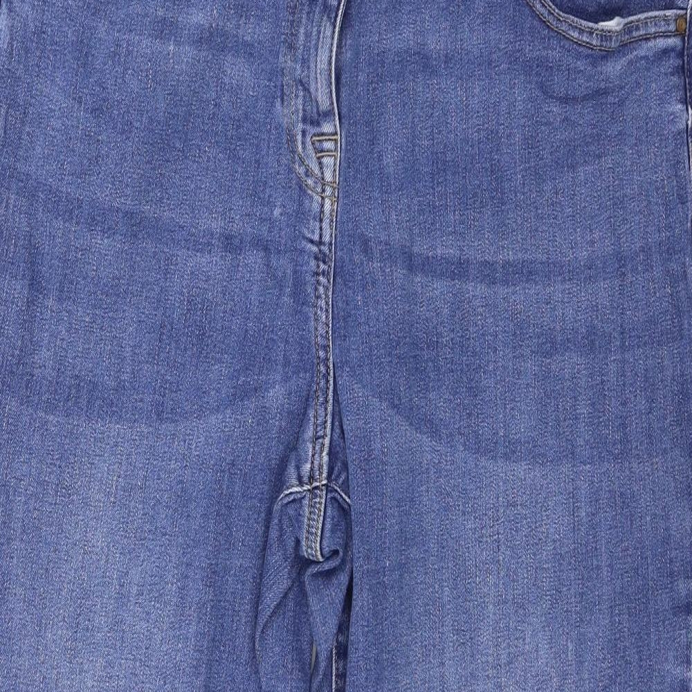 NEXT Womens Blue  Denim Cropped Jeans Size 16 L24 in