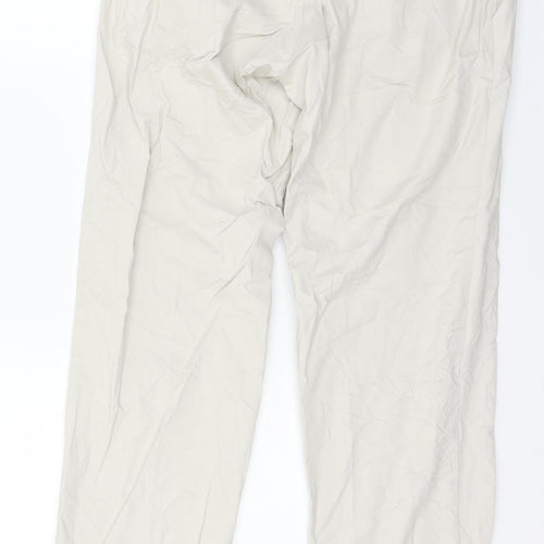 Preworn Womens Ivory   Trousers  Size 30 in L28 in
