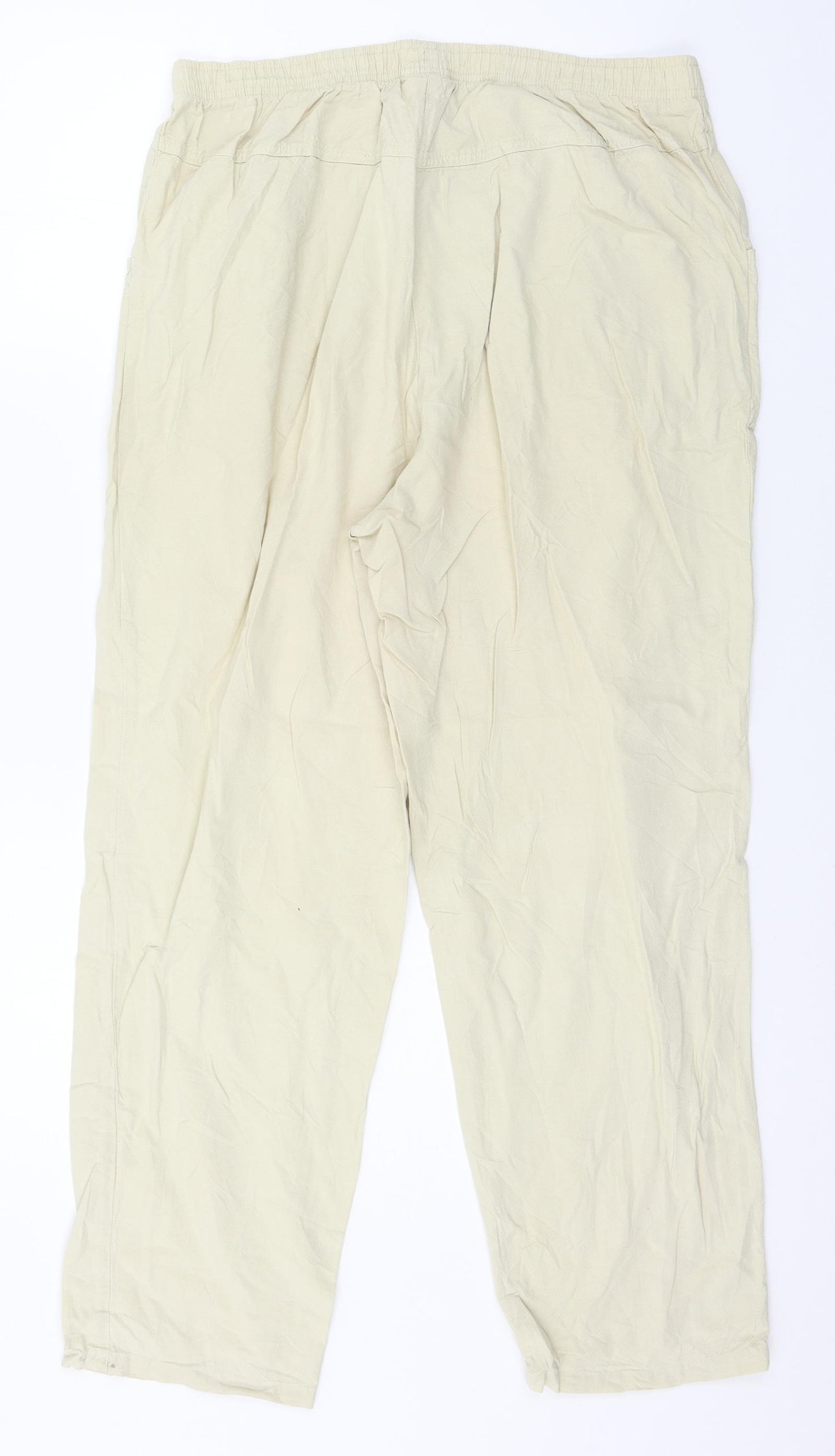 Compliments Womens Beige   Trousers  Size 14 L25 in