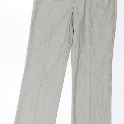 Comma Womens Brown Check  Trousers  Size 8 L30 in