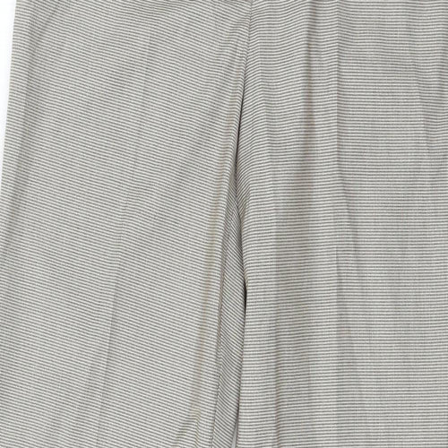 Comma Womens Brown Check  Trousers  Size 8 L30 in