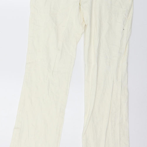 Chicoree Womens Ivory  Denim Trousers  Size 14 L30 in