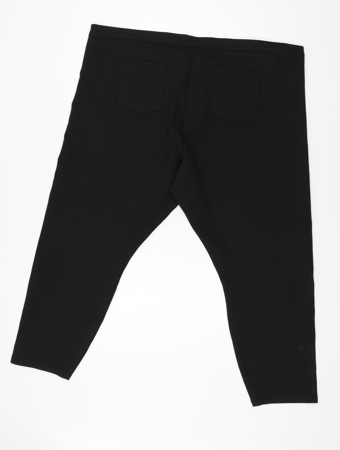 ASOS Womens Black   Cropped Trousers Size 24 L25 in