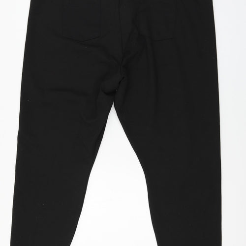 ASOS Womens Black   Cropped Trousers Size 24 L26 in