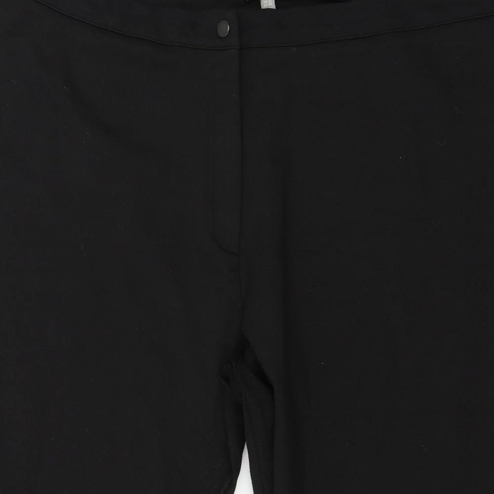 ASOS Womens Black   Cropped Trousers Size 24 L26 in