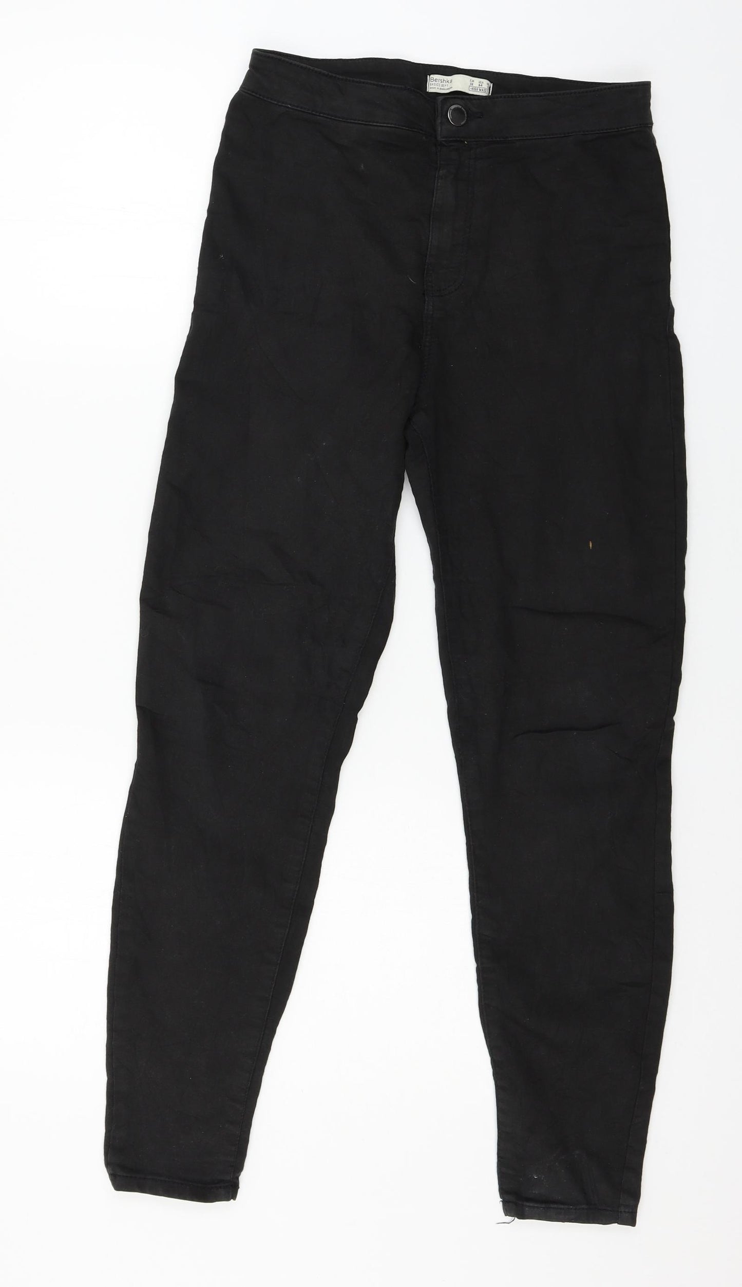 Bershka Womens Black  Denim Skinny Jeans Size 8 L26 in