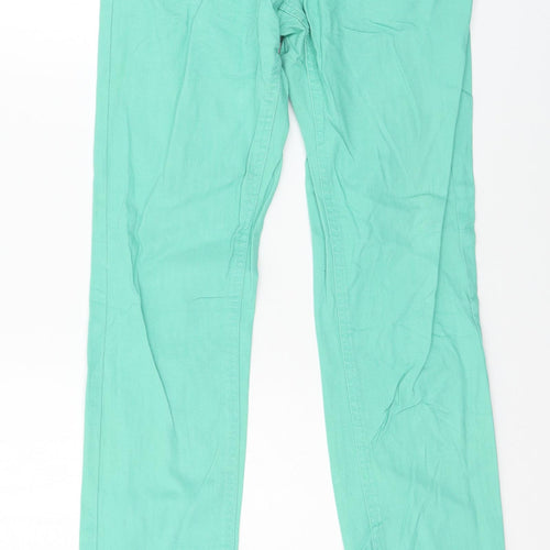OKAY Womens Green  Denim Skinny Jeans Size 32 in L33 in
