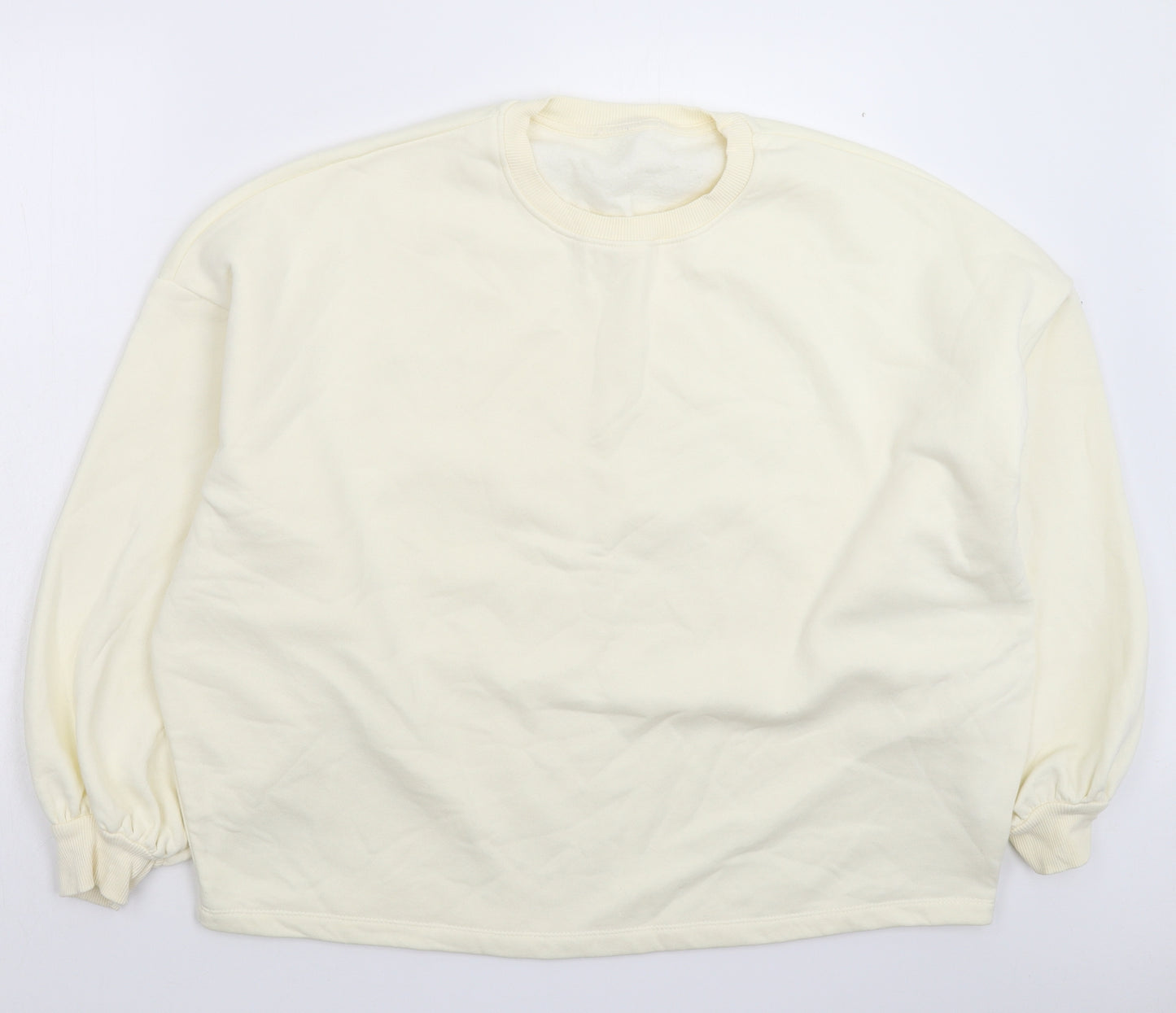 PRETTYLITTLETHING Womens White   Pullover Sweatshirt Size 16