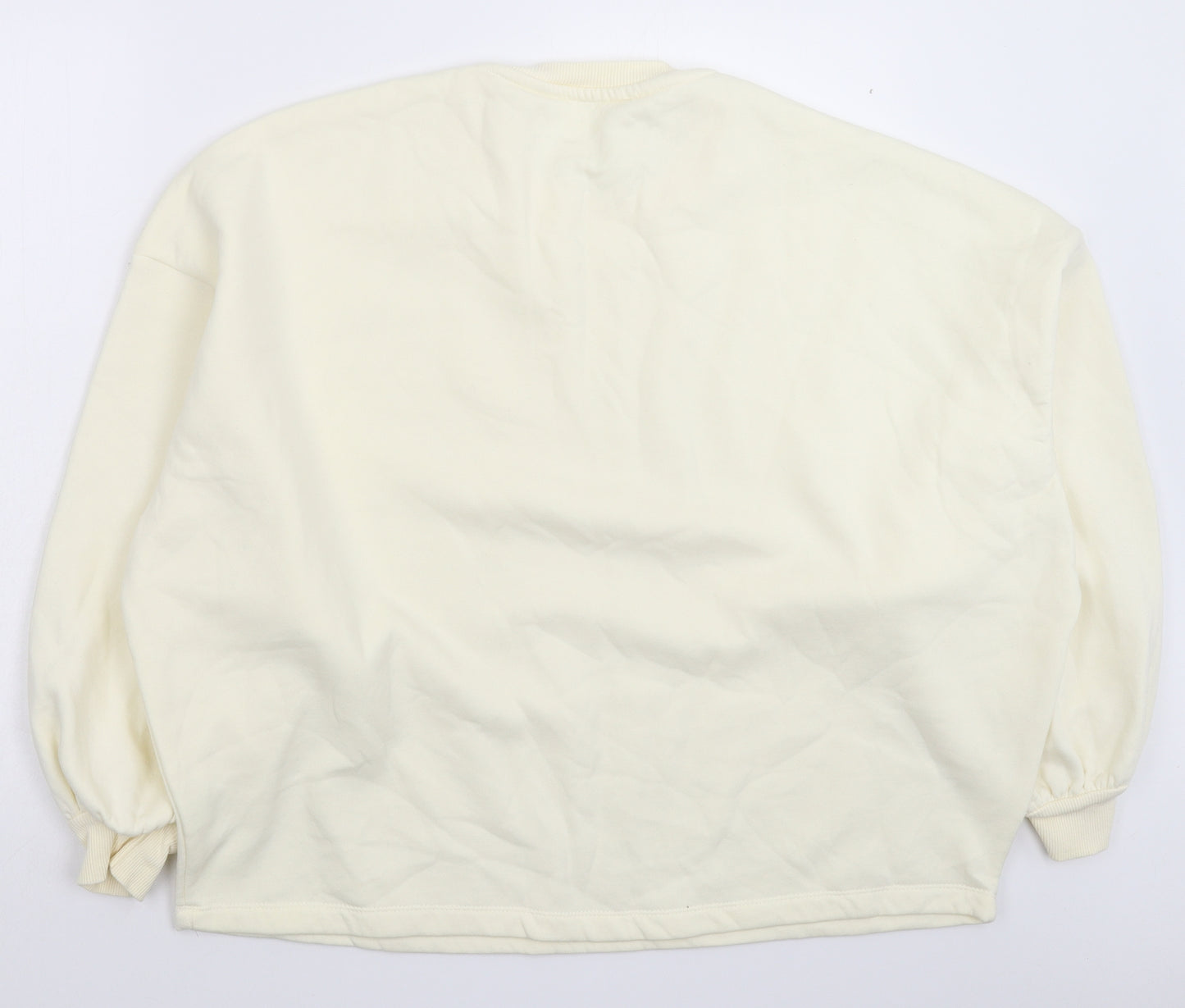 PRETTYLITTLETHING Womens White   Pullover Sweatshirt Size 16