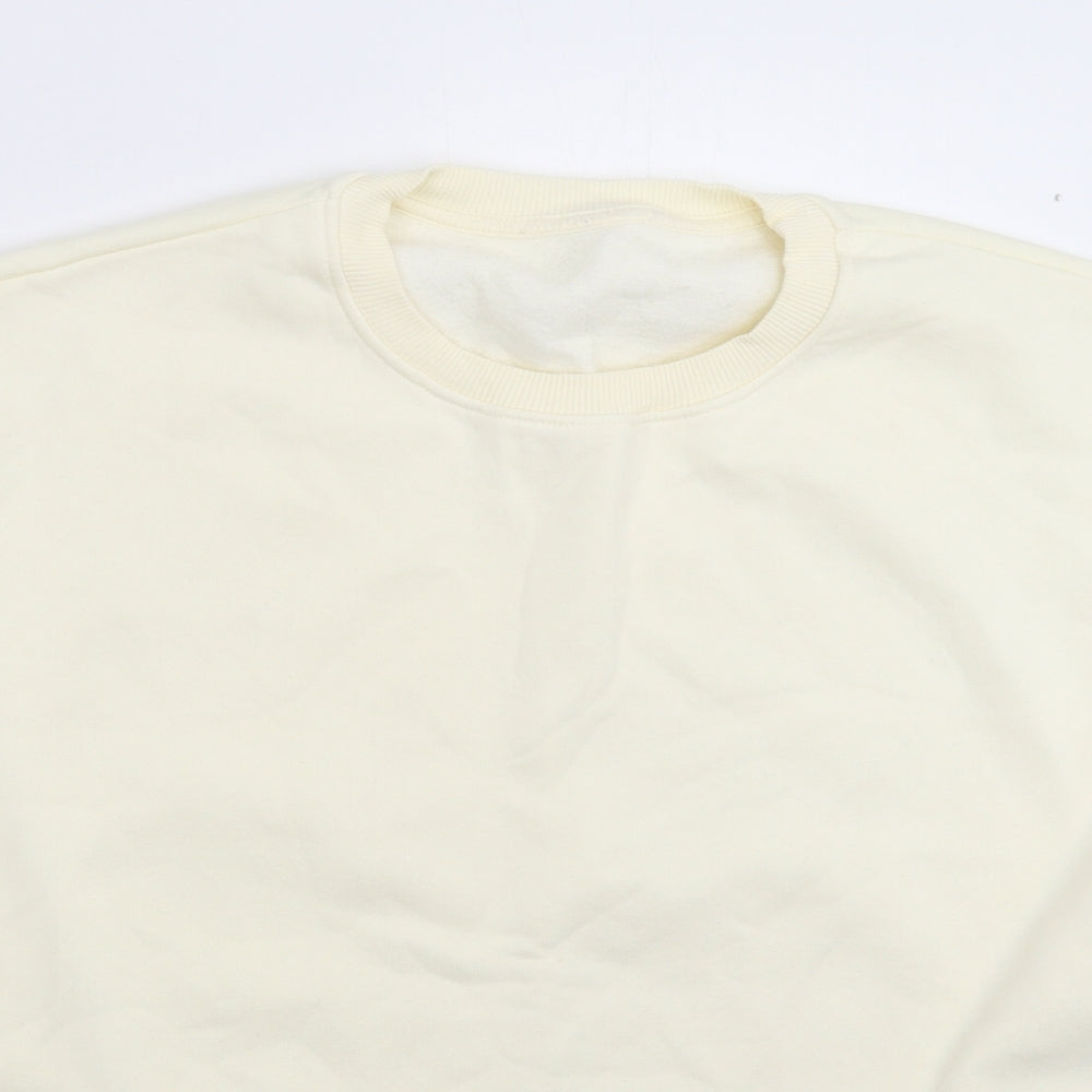 PRETTYLITTLETHING Womens White   Pullover Sweatshirt Size 16