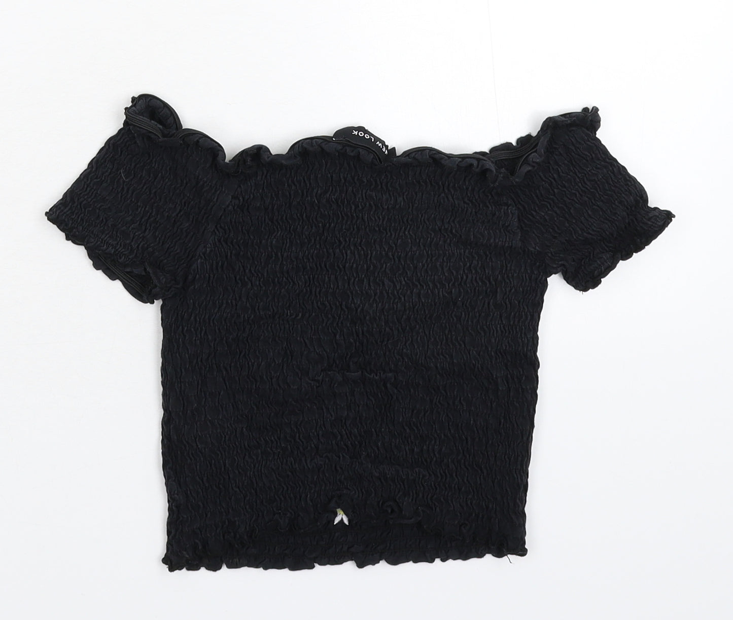 New Look Womens Black   Cropped T-Shirt Size 10