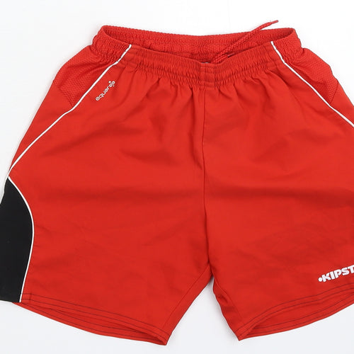 Kipsta Boys Red   Bermuda Shorts Size 8 Years