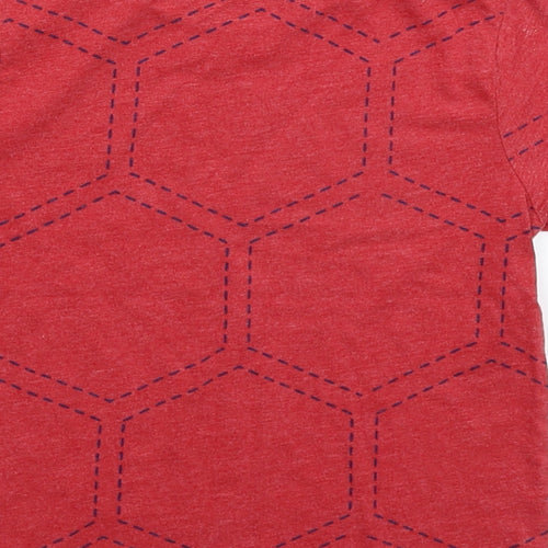 Hullabaloo Boys Red   Basic T-Shirt Size 5 Years
