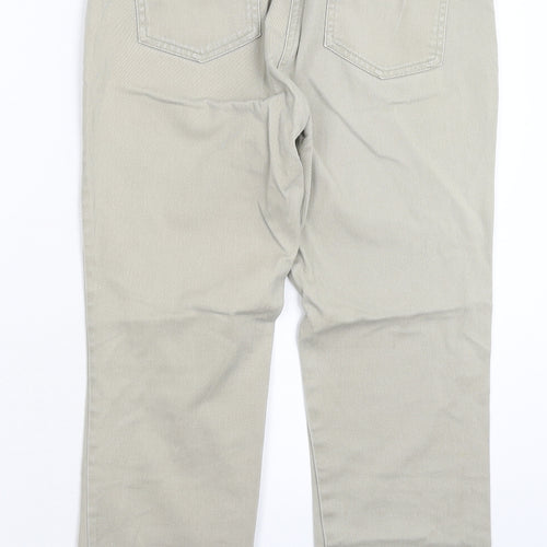 Debenhams Womens Grey  Denim Straight Jeans Size 10 L26 in