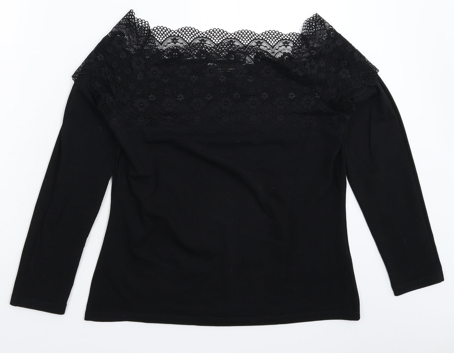 Dorothy Perkins Womens Black   Basic T-Shirt Size 16