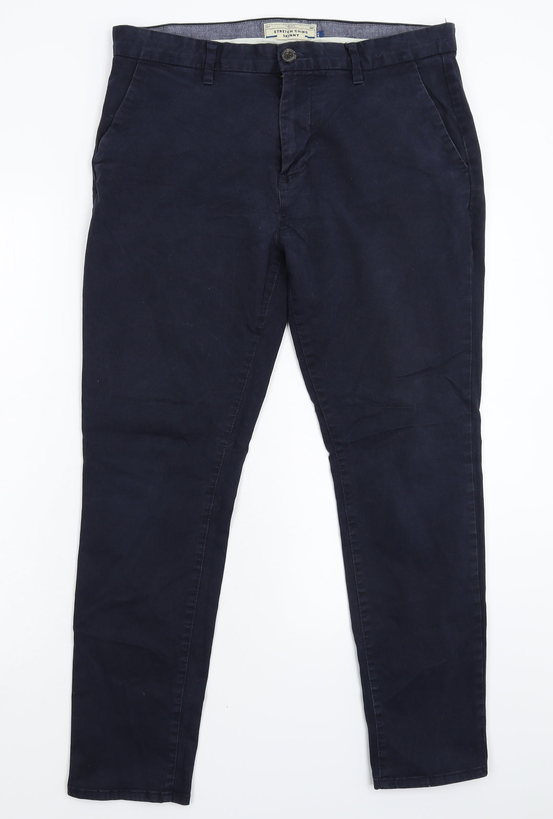 NEXT Mens Black   Chino Trousers Size 34 L28 in
