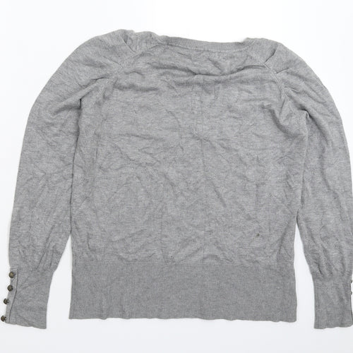David Emanuel Womens Grey  Knit Pullover Jumper Size 18