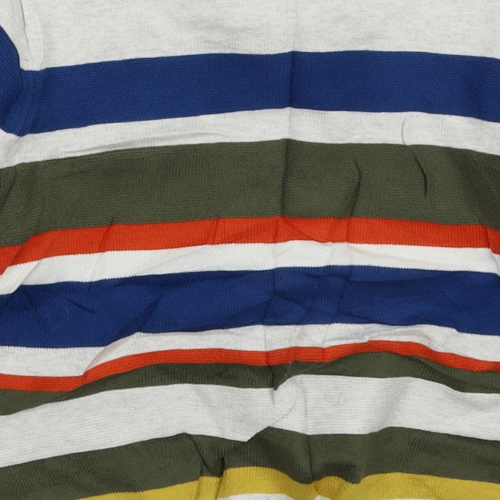 George Boys Multicoloured Striped Knit Pullover Jumper Size 4-5 Years