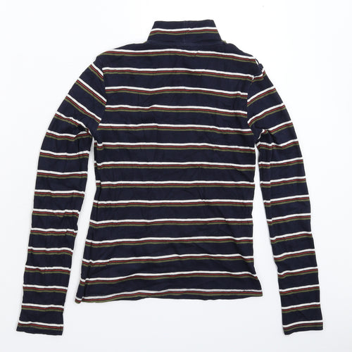 Cooperative Womens Blue Striped  Pullover Jumper Size M