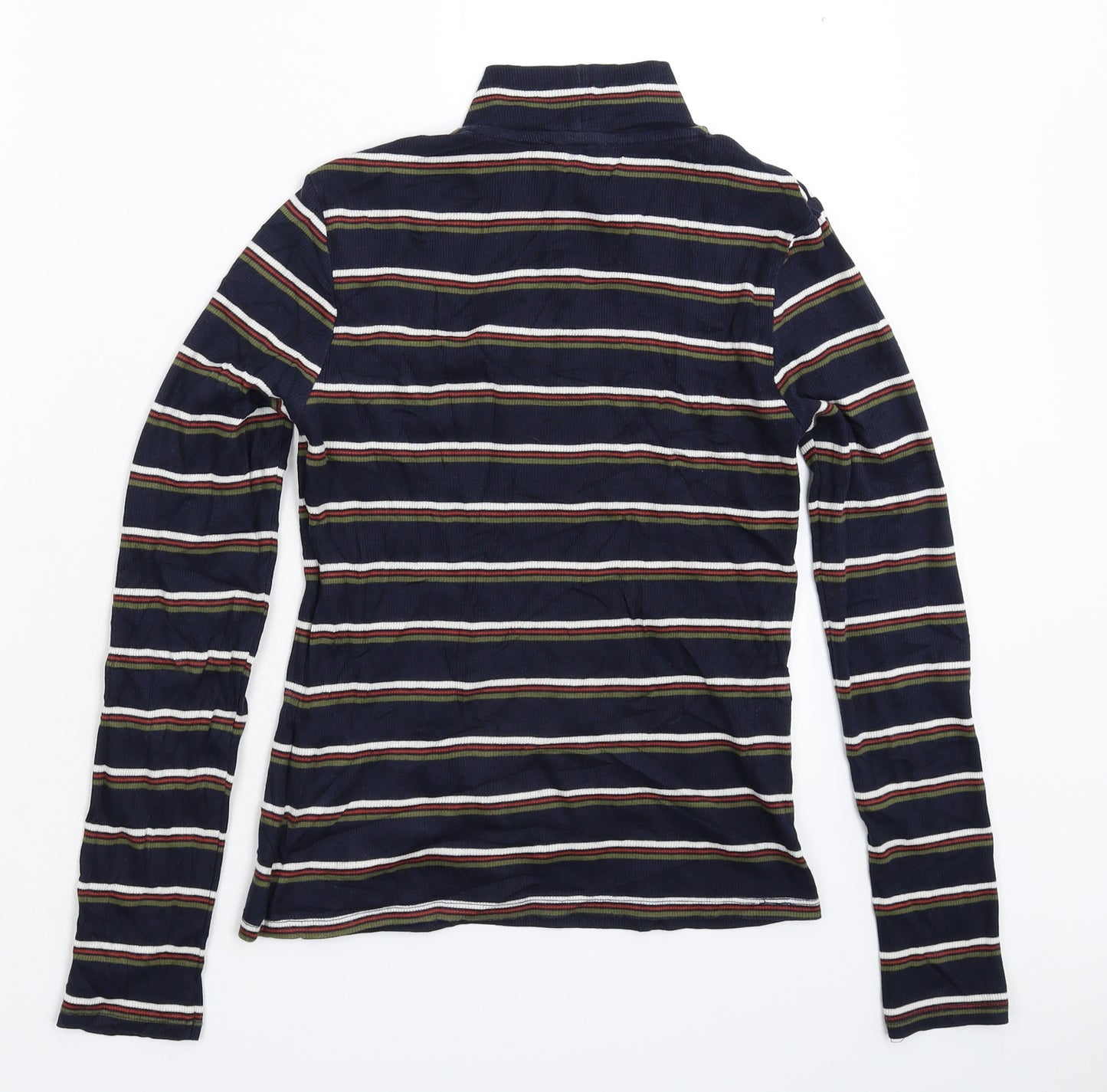 Cooperative Womens Blue Striped  Pullover Jumper Size M