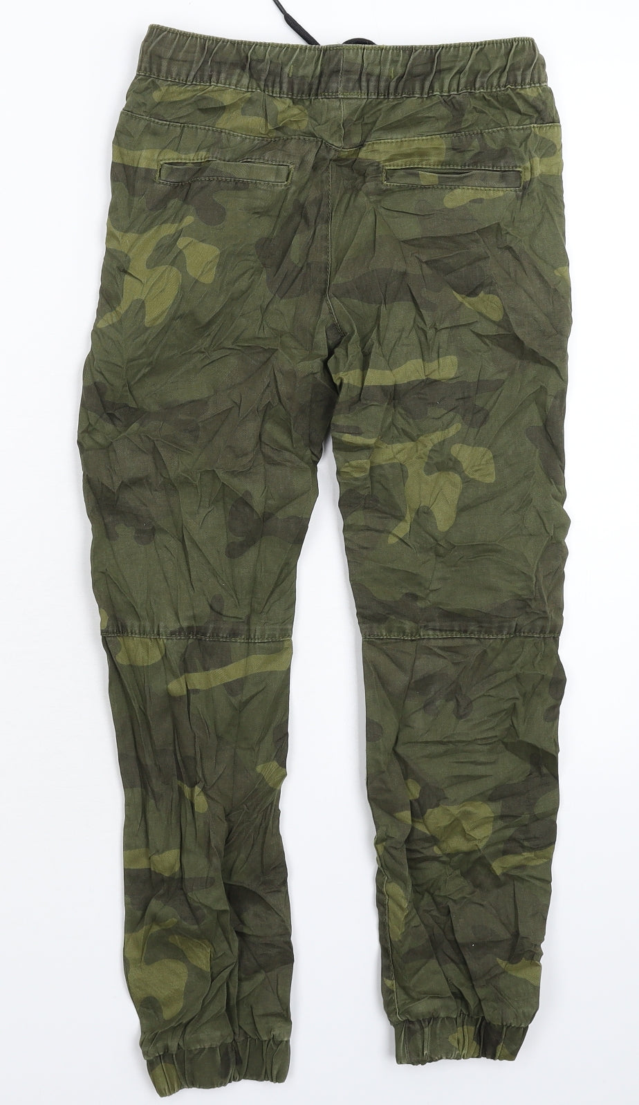 Primark Boys Green Camouflage  Jogger Trousers Size 10 Years
