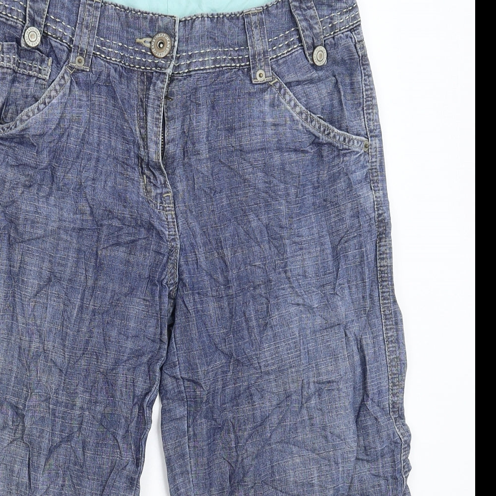 NEXT Womens Blue  Denim Cropped Jeans Size 10 L20 in
