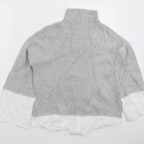 Urban Bliss Womens Grey  Knit Pullover Jumper Size 16