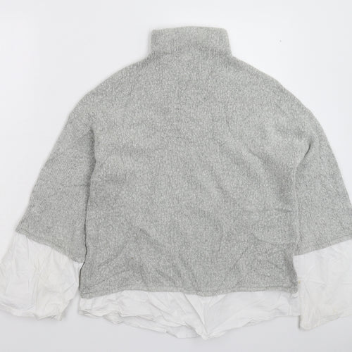 Urban Bliss Womens Grey  Knit Pullover Jumper Size 16