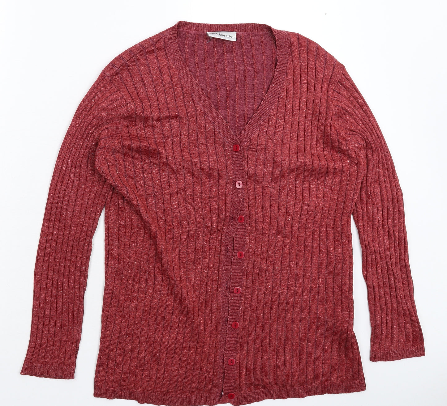 Plus Collection Womens Pink  Knit Cardigan Jumper Size 18