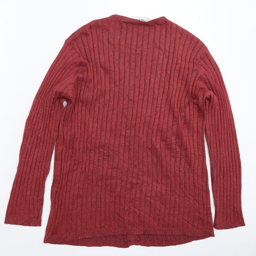 Plus Collection Womens Pink  Knit Cardigan Jumper Size 18